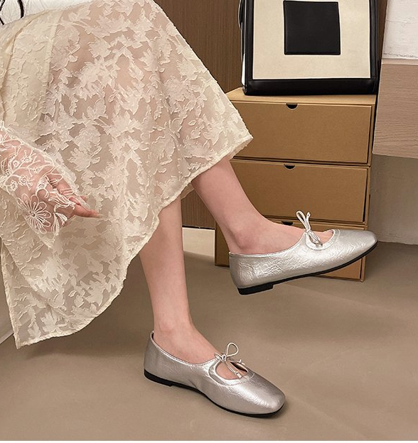 Flat French Gentle Wanwan Shoes for Women - Versatile Flats