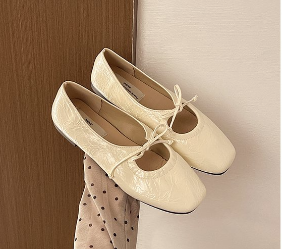 Flat French Gentle Wanwan Shoes for Women - Versatile Flats