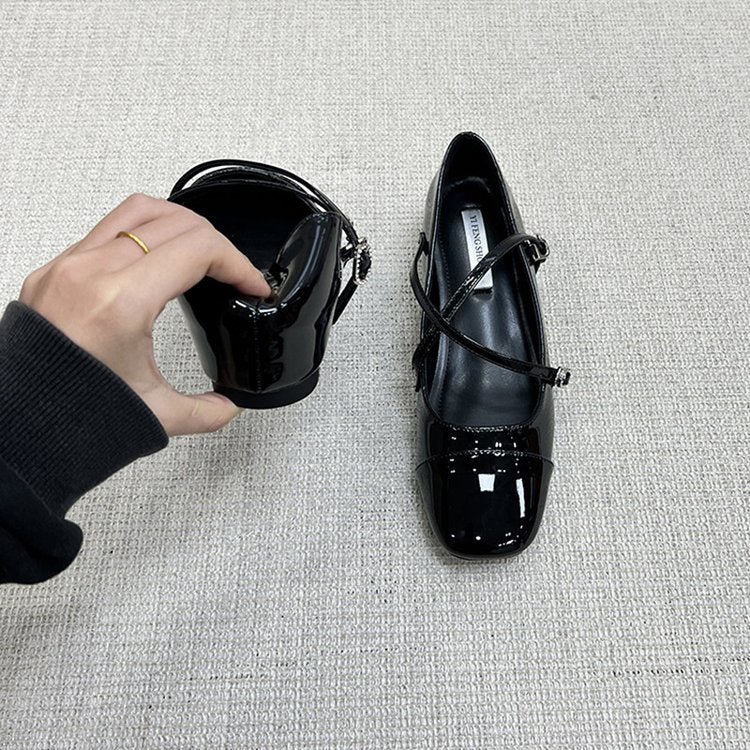 Comfy All Day Hidden Platform French Mary Jane Flats