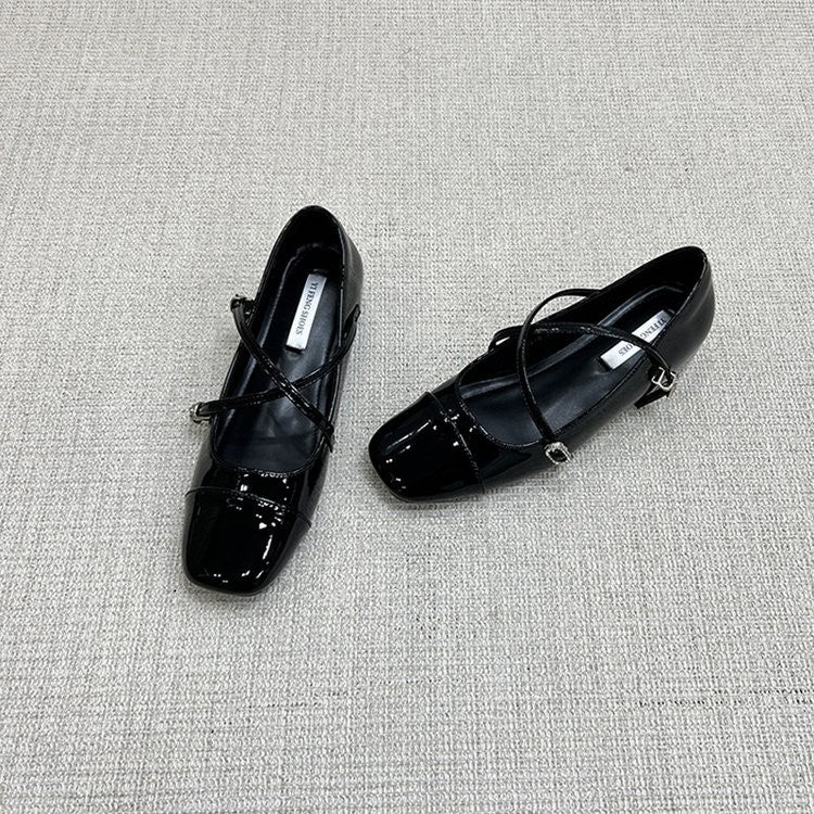 Comfy All Day Hidden Platform French Mary Jane Flats