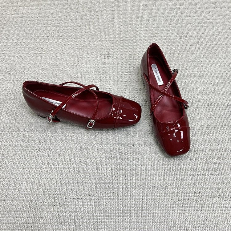 Comfy All Day Hidden Platform French Mary Jane Flats