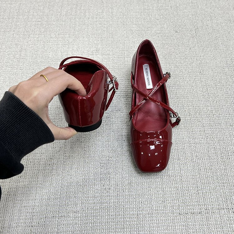 Comfy All Day Hidden Platform French Mary Jane Flats