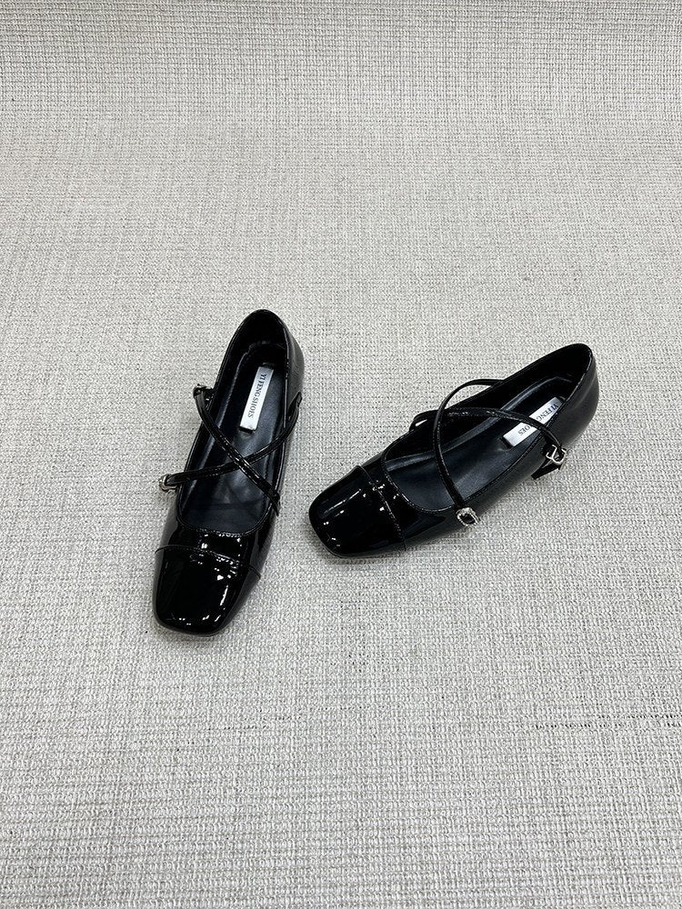 Comfy All Day Hidden Platform French Mary Jane Flats