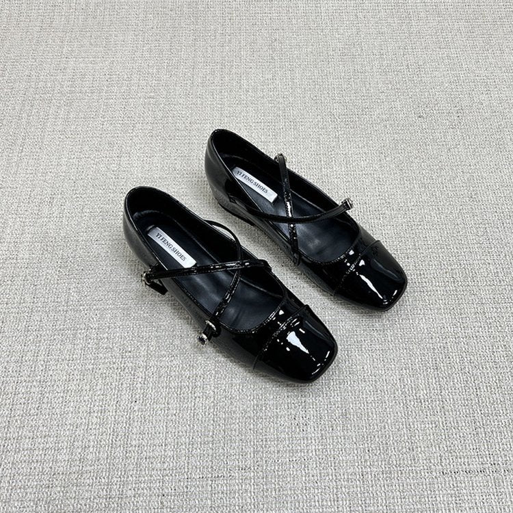 Comfy All Day Hidden Platform French Mary Jane Flats