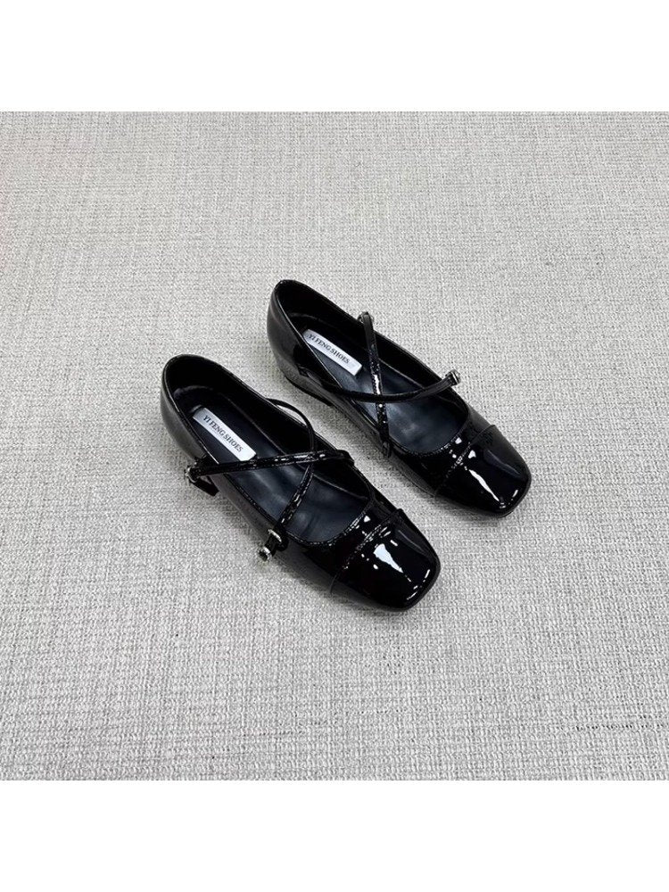 Comfy All Day Hidden Platform French Mary Jane Flats