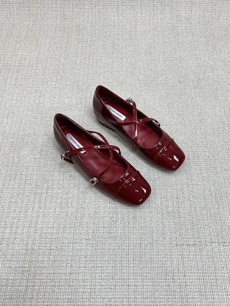 Comfy All Day Hidden Platform French Mary Jane Flats