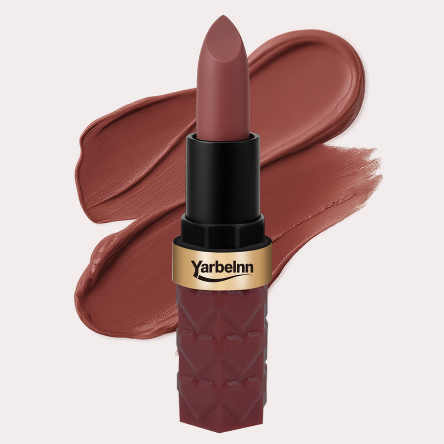 Matte Misty Modern Brown Red Lipstick - Waterproof, Long Lasting