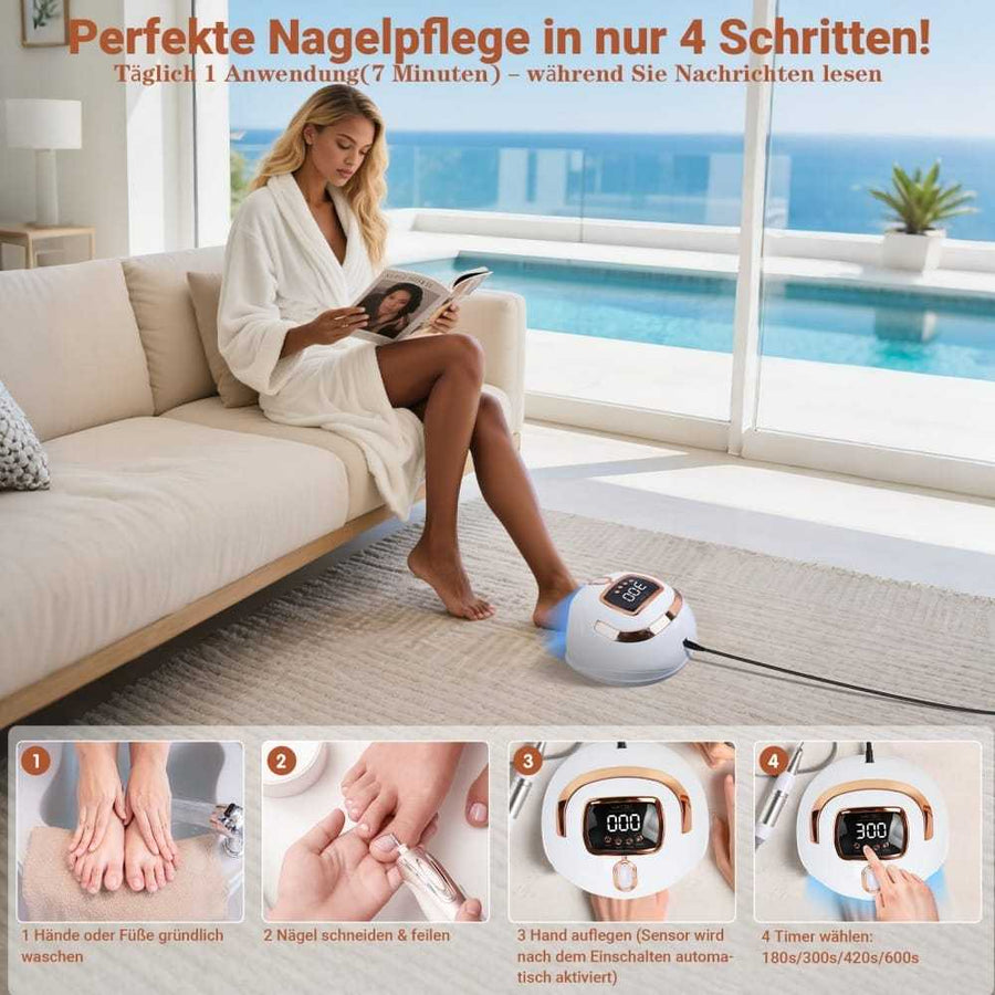 Gold Gel Nail Machine - At-Home Nail Design Kit