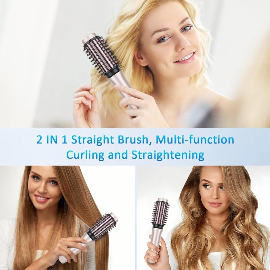 Rose Gold Hair Straightening Brush - Detangling Brush for Daily Use