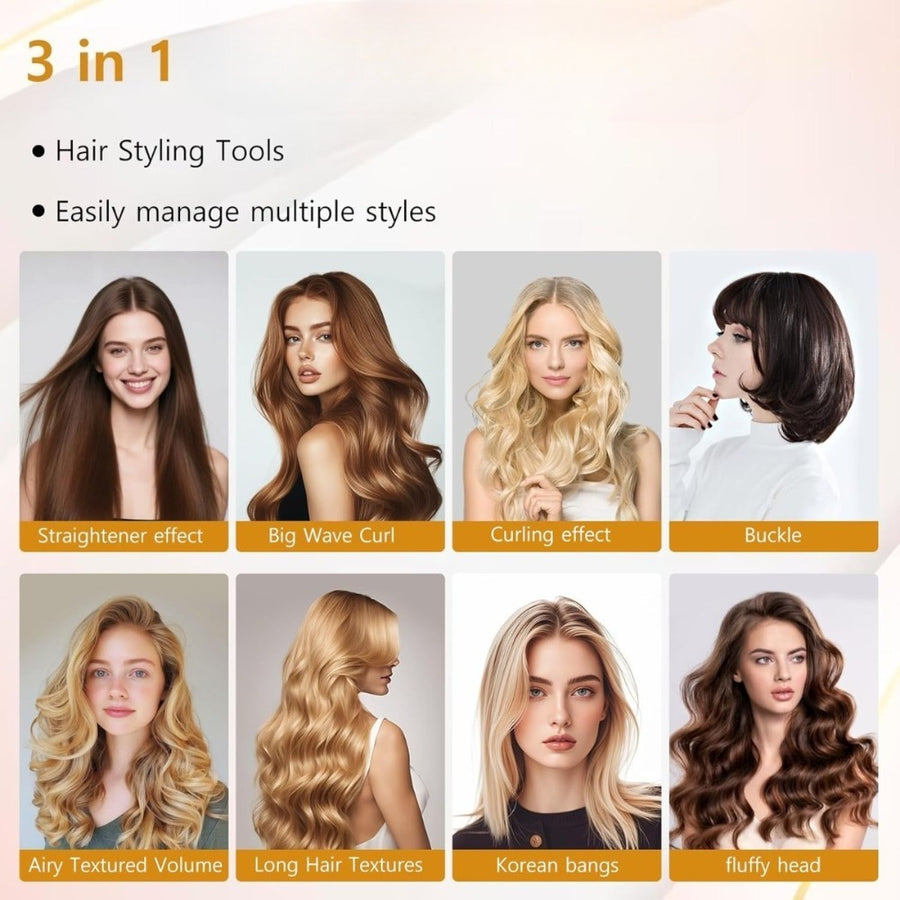 Rose Gold Hair Straightening Brush - Detangling Brush for Daily Use