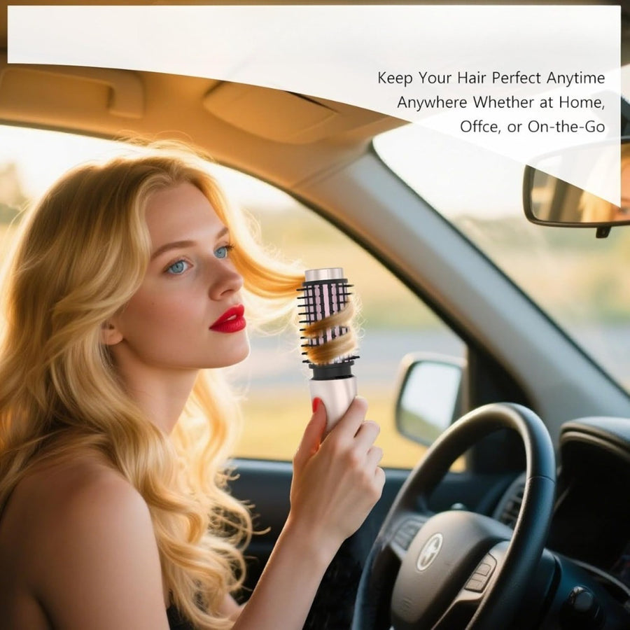 Rose Gold Hair Straightening Brush - Detangling Brush for Daily Use