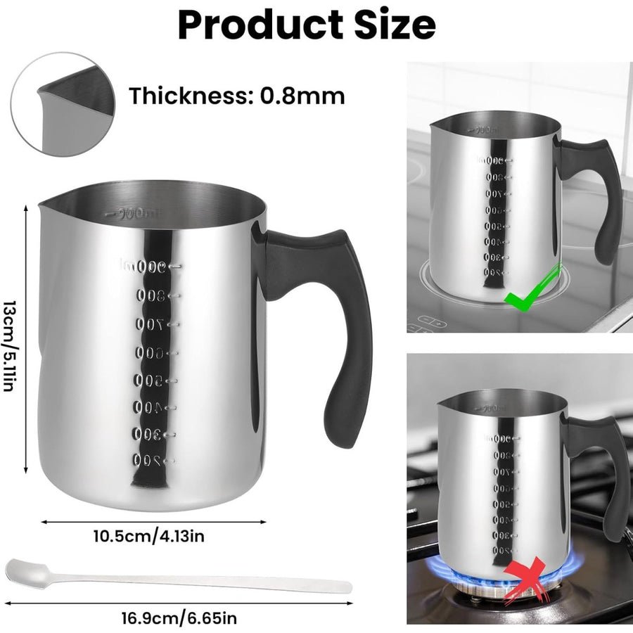 900 Ml Candle Wax Melting Pot with Heat-Resistant Handle