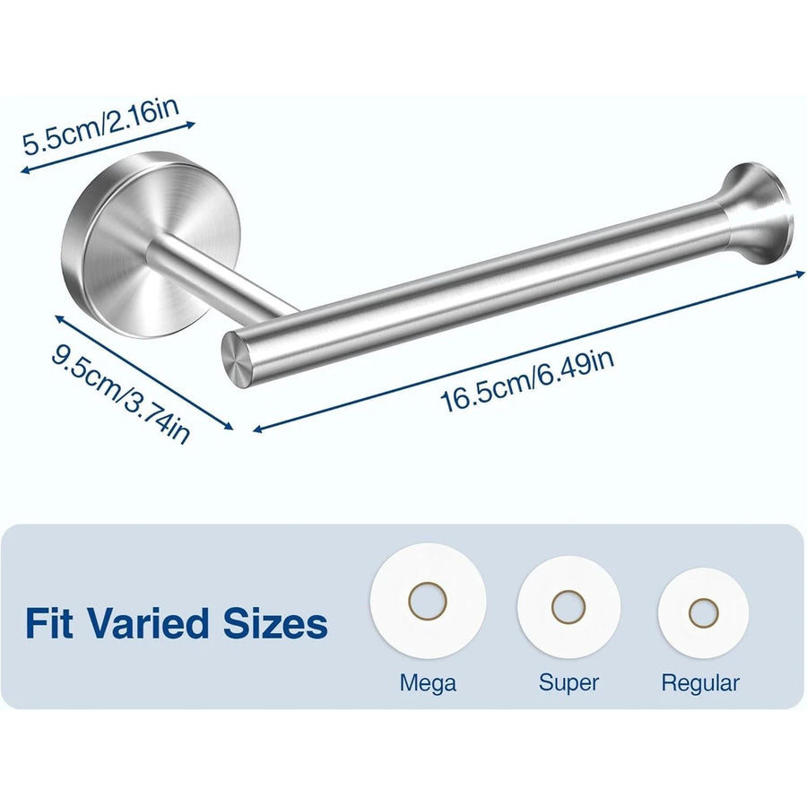 Toilet Paper Holder With Adhesive Pad - Practical Bathroom Storage