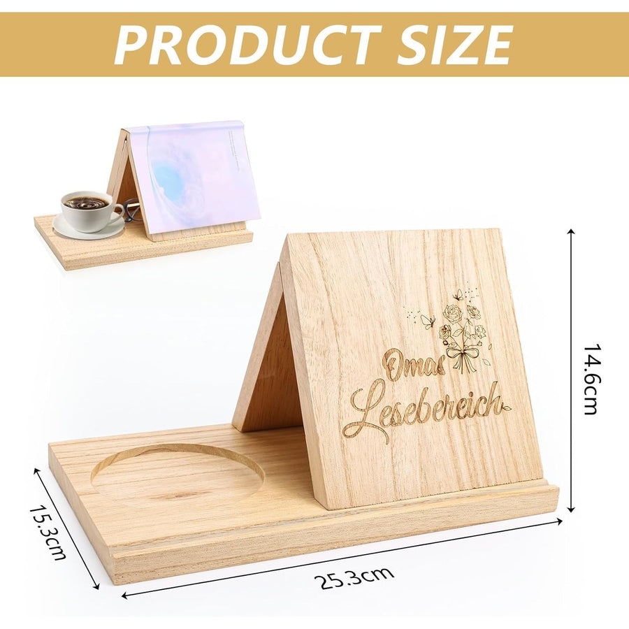 Grandma’s Bookstand: Small Triangular Wooden Bookstand