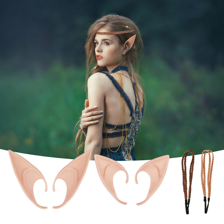 Elf Ears Set - 2 Pairs of Fantasy Costume Accessories