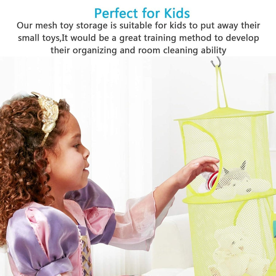 Hanging Storage Set - Colorful Mesh Baskets for Organizing