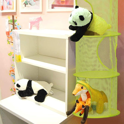 Hanging Storage Set - Colorful Mesh Baskets for Organizing