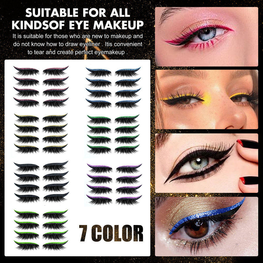 Eyelash And Eyeliner Stickers for Effortless Beauty