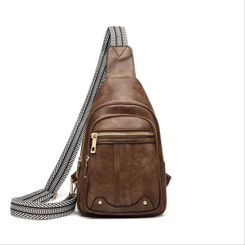 Sling Bag Crossbody Bags For Women - Stylish Brown Fanny Pack