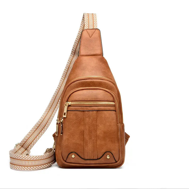Sling Bag Crossbody Bags For Women - Stylish Brown Fanny Pack