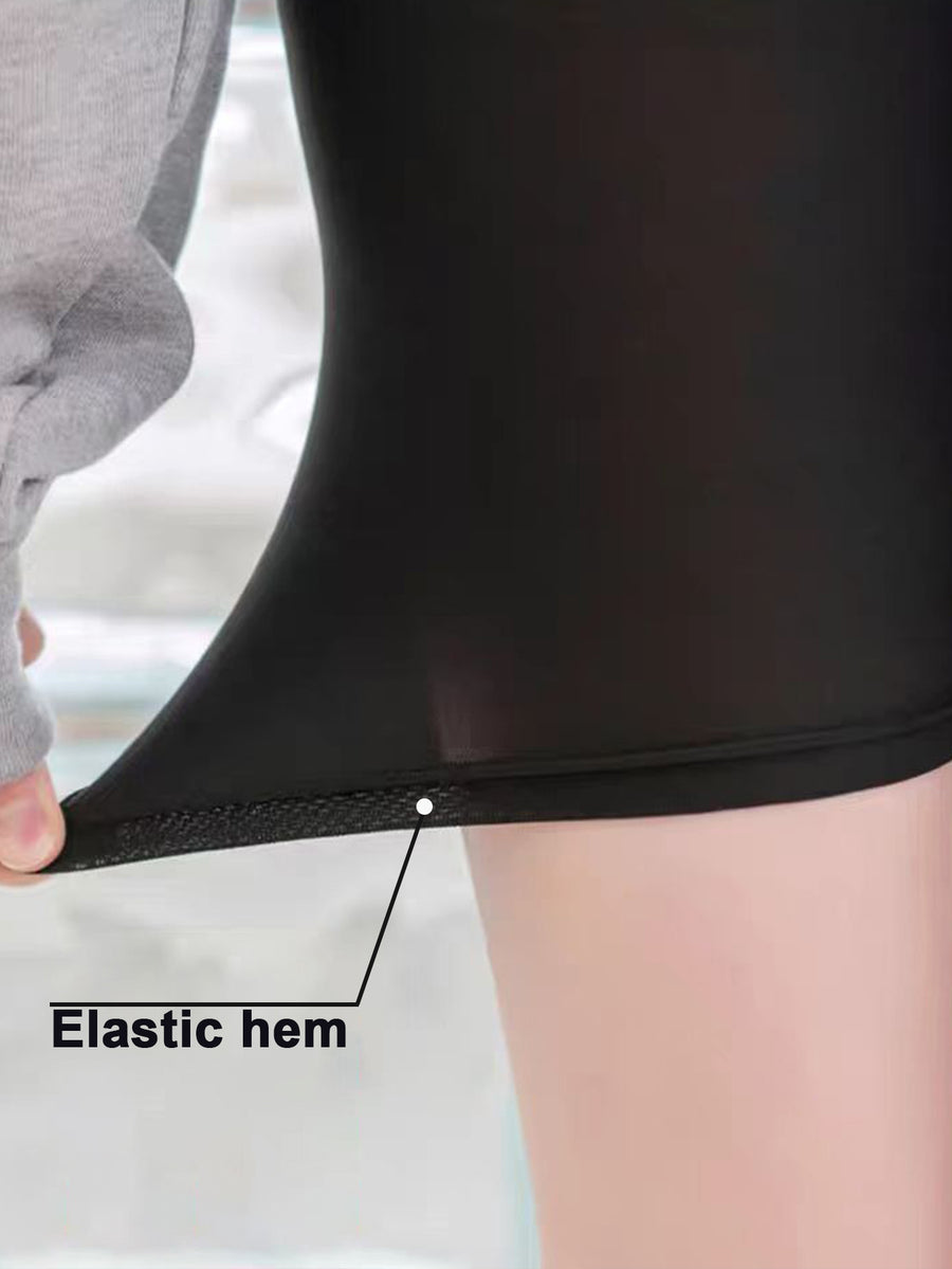 Compression Sauna Sweat Shorts for Gym Workout & Tummy Control