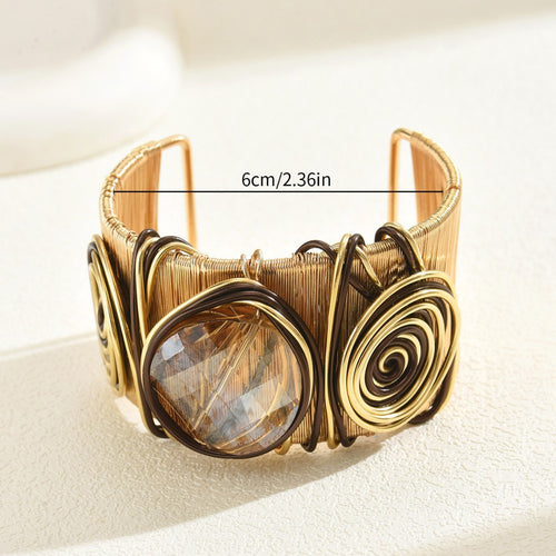 Elegant Bangle for Women - Unique Threaded Design