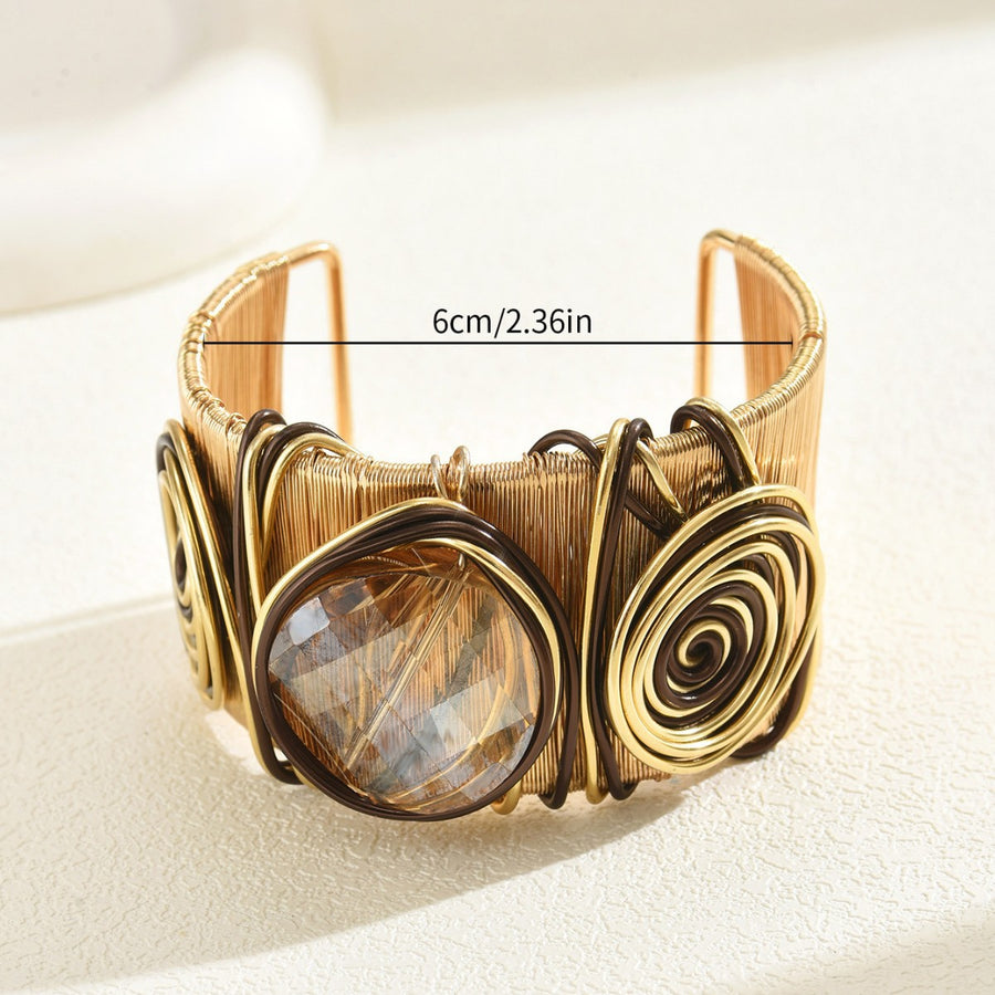 Elegant Bangle for Women - Unique Threaded Design