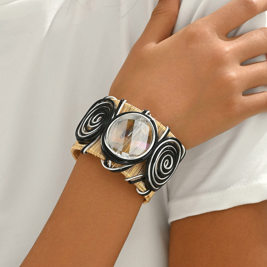 Elegant Bangle for Women - Unique Threaded Design