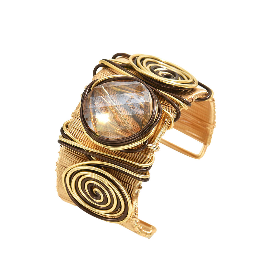 Elegant Bangle for Women - Unique Threaded Design