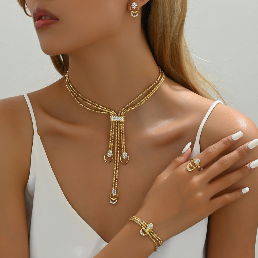 Cross-border Minimal Delicate Women Jewelry Set - Travel Ready