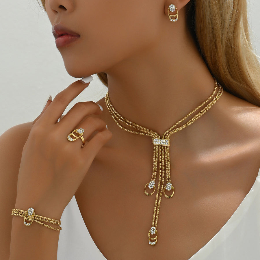 Cross-border Minimal Delicate Women Jewelry Set - Travel Ready