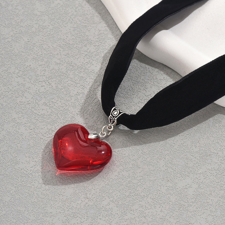 Fashion OL Choker Necklace for Women - Y2K Heart Design