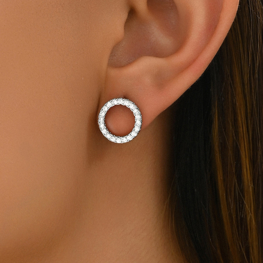 Sweet Korean Style Geometric Stud Earrings for Women