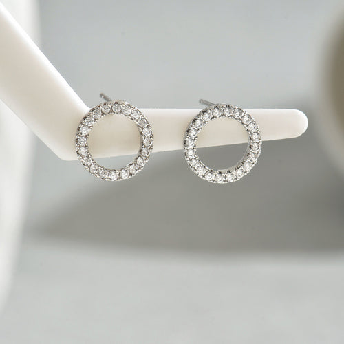 Sweet Korean Style Geometric Stud Earrings for Women