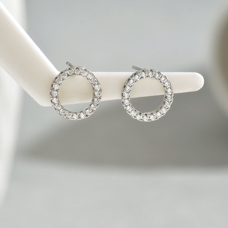 Sweet Korean Style Geometric Stud Earrings for Women