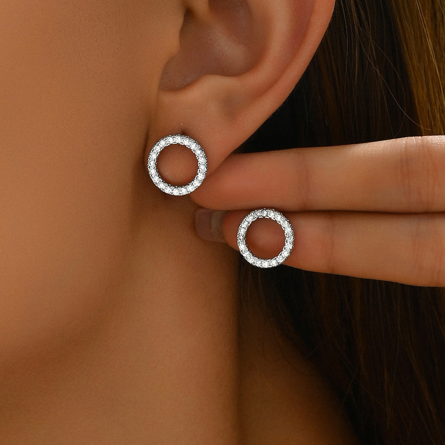 Sweet Korean Style Geometric Stud Earrings for Women