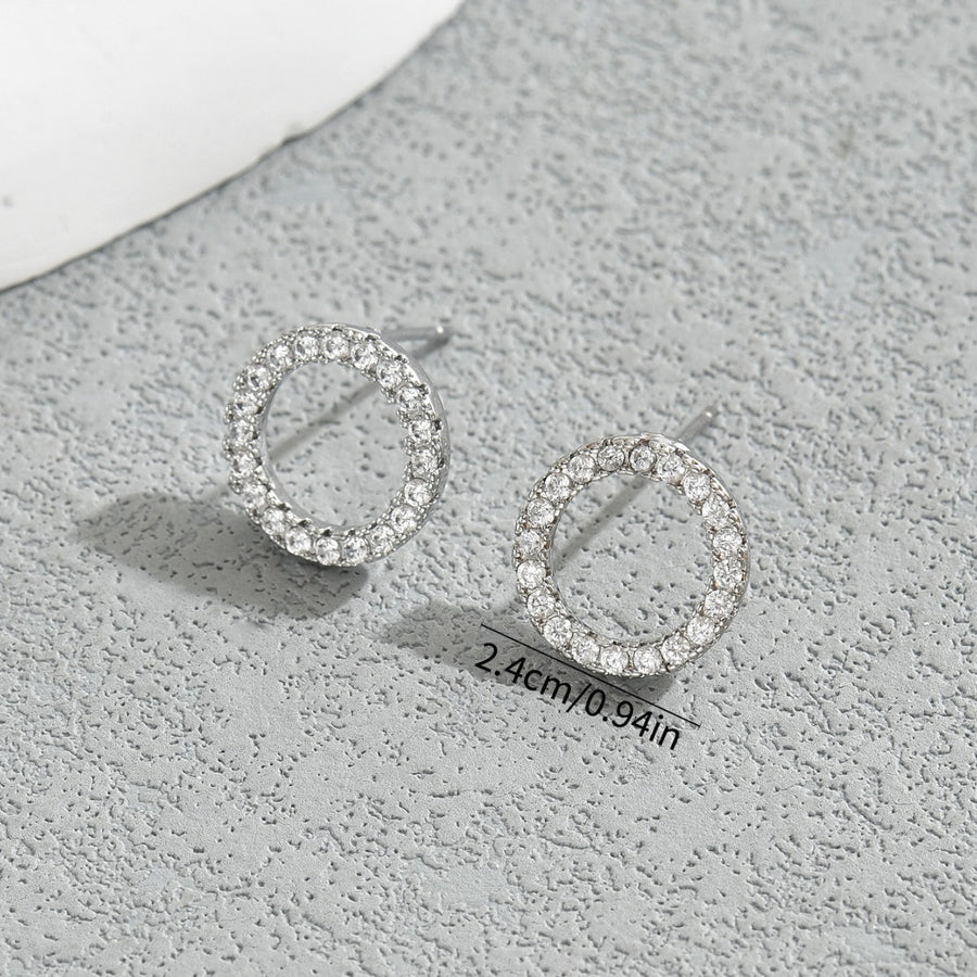 Sweet Korean Style Geometric Stud Earrings for Women