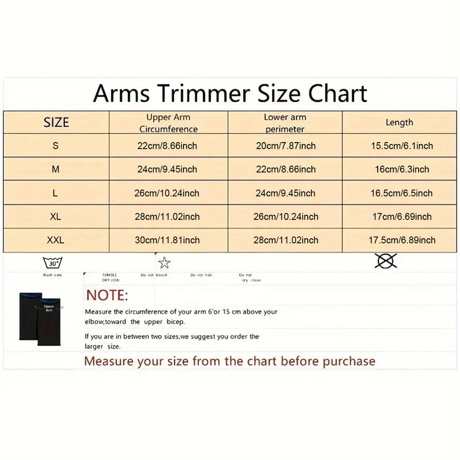 Women's Arm Trimmers Compression Sleeve Sweat Bands