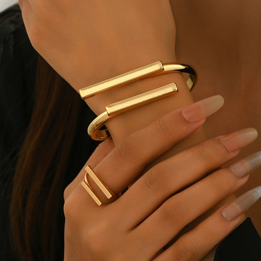 Cross-border Women Jewelry Set: Bangle & Luxury Ring