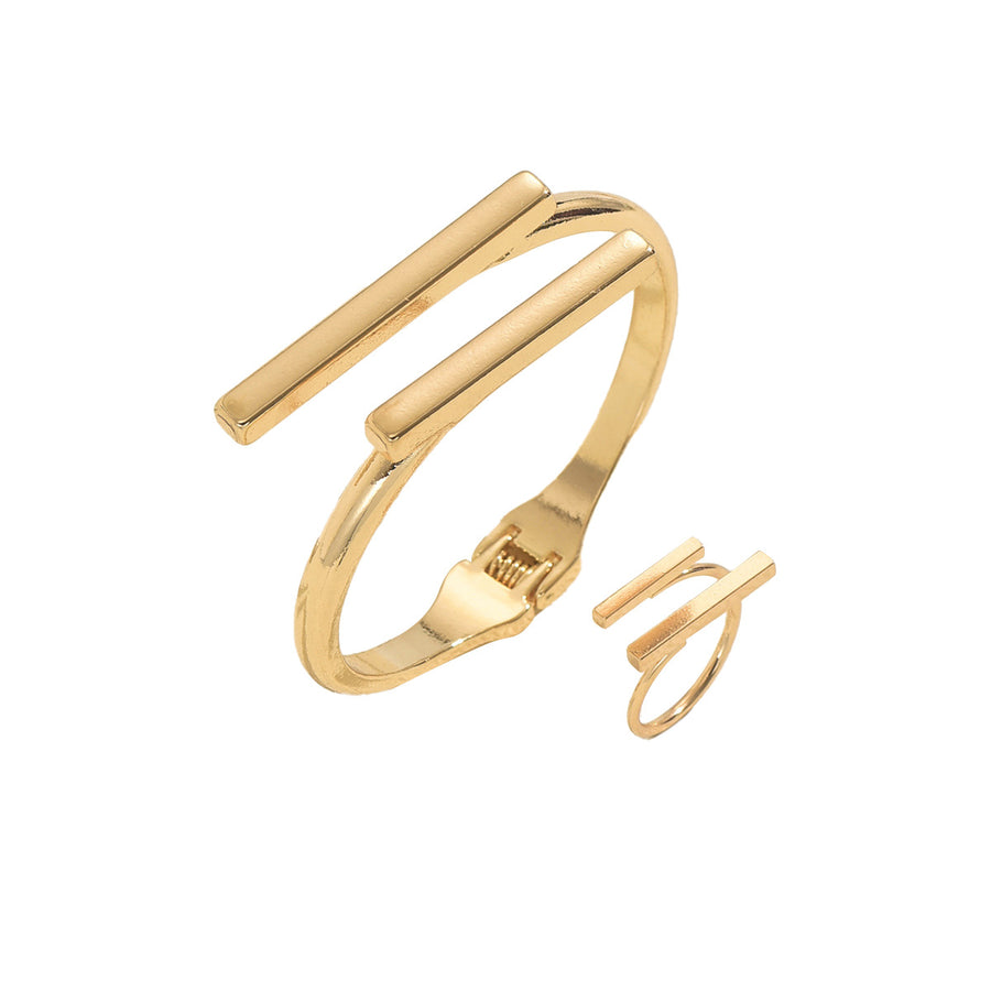 Cross-border Women Jewelry Set: Bangle & Luxury Ring