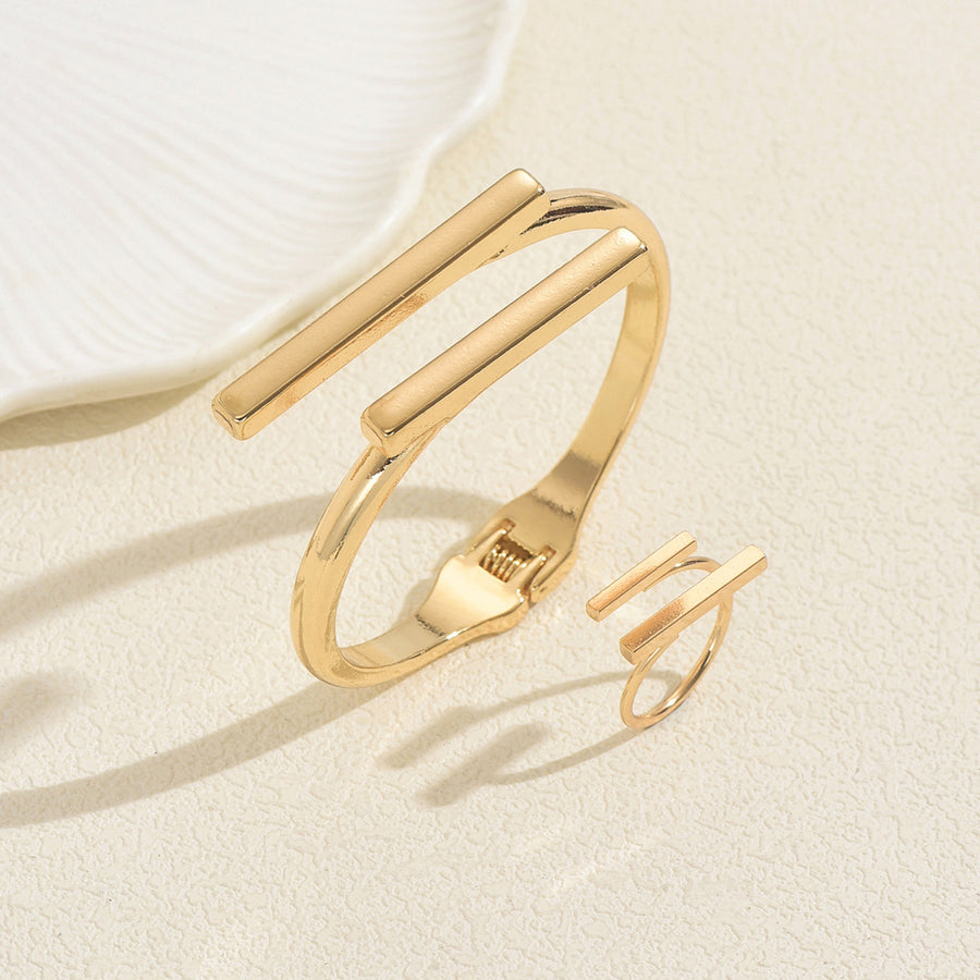 Cross-border Women Jewelry Set: Bangle & Luxury Ring