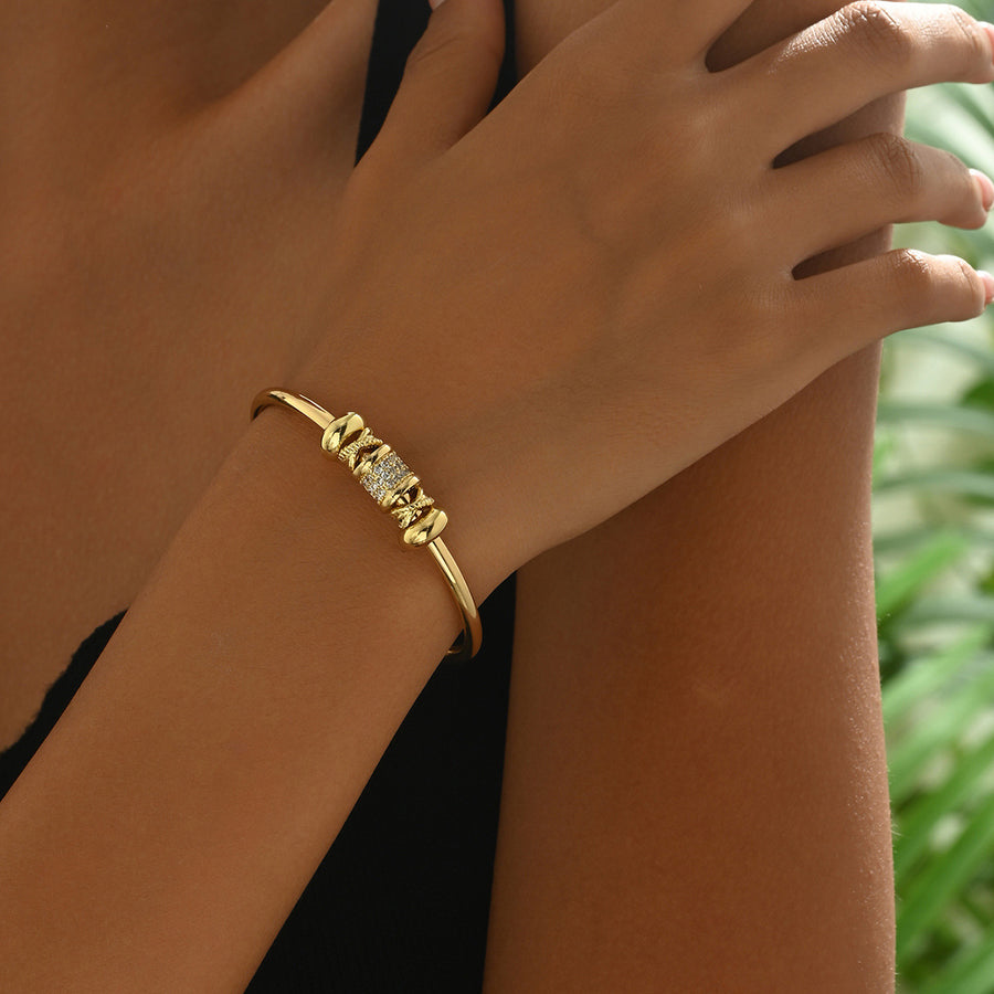 Minimalist Korean Style Women Bangle with Unique Design