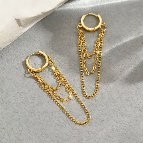 Cross-border European American Women Huggie Earrings - Jewelry
