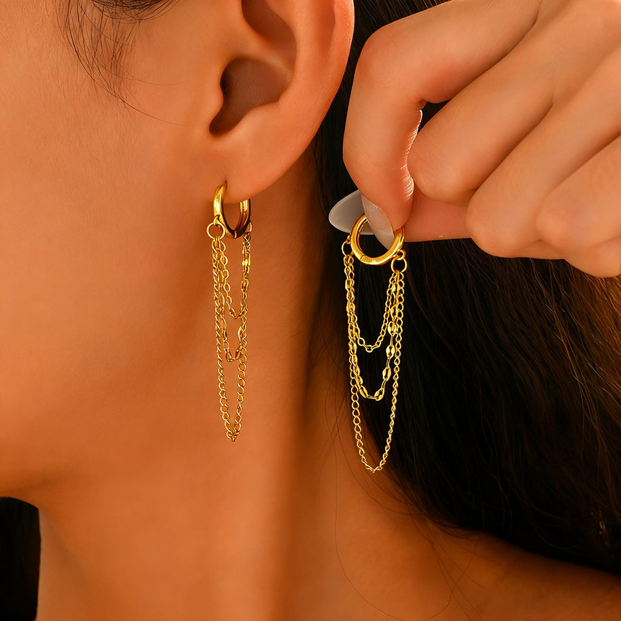 Cross-border European American Women Huggie Earrings - Jewelry