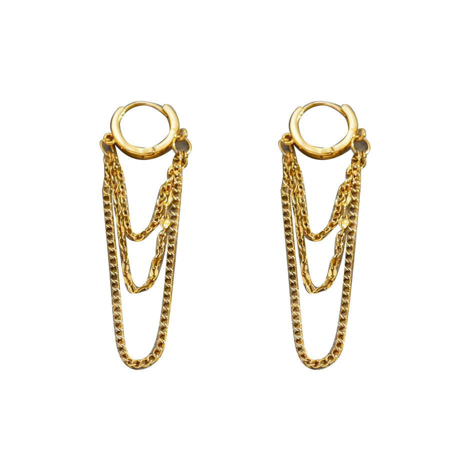 Cross-border European American Women Huggie Earrings - Jewelry