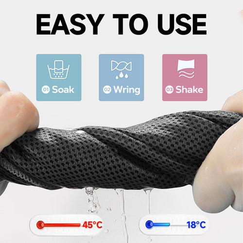 Superfiber Ice Towel Neck - Soft Cooling Towel for Yoga & Sports