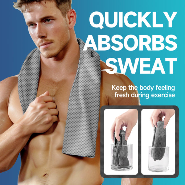 Superfiber Ice Towel Neck - Soft Cooling Towel for Yoga & Sports