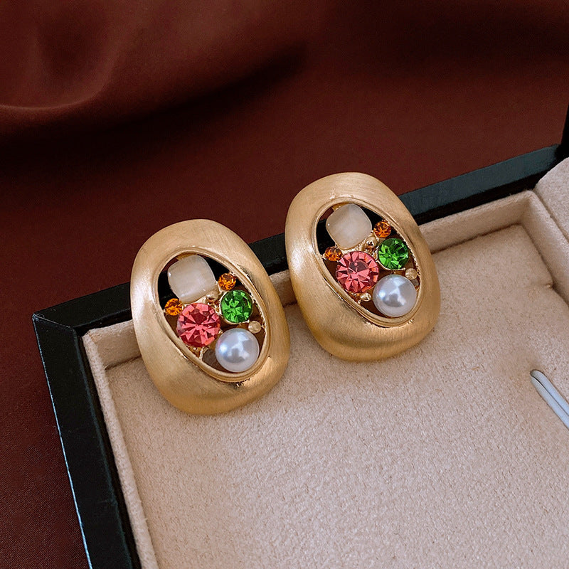 Head Turning Retro CZ Earrings - Exaggerated Zirconia Jewelry