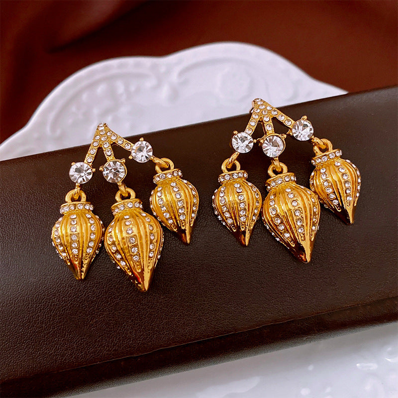 Head Turning Retro CZ Earrings - Exaggerated Zirconia Jewelry