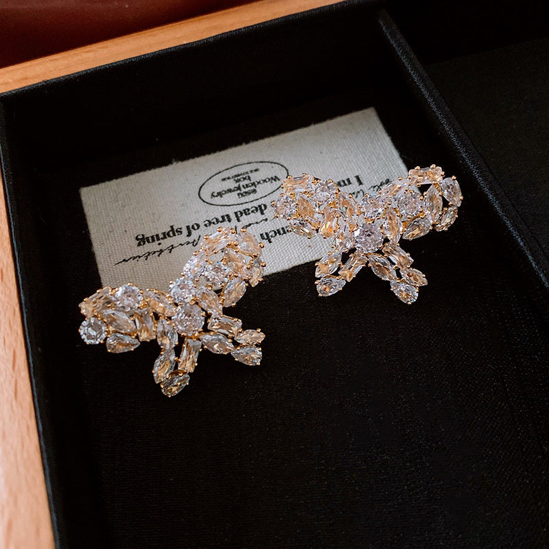 Head Turning Retro CZ Earrings - Exaggerated Zirconia Jewelry